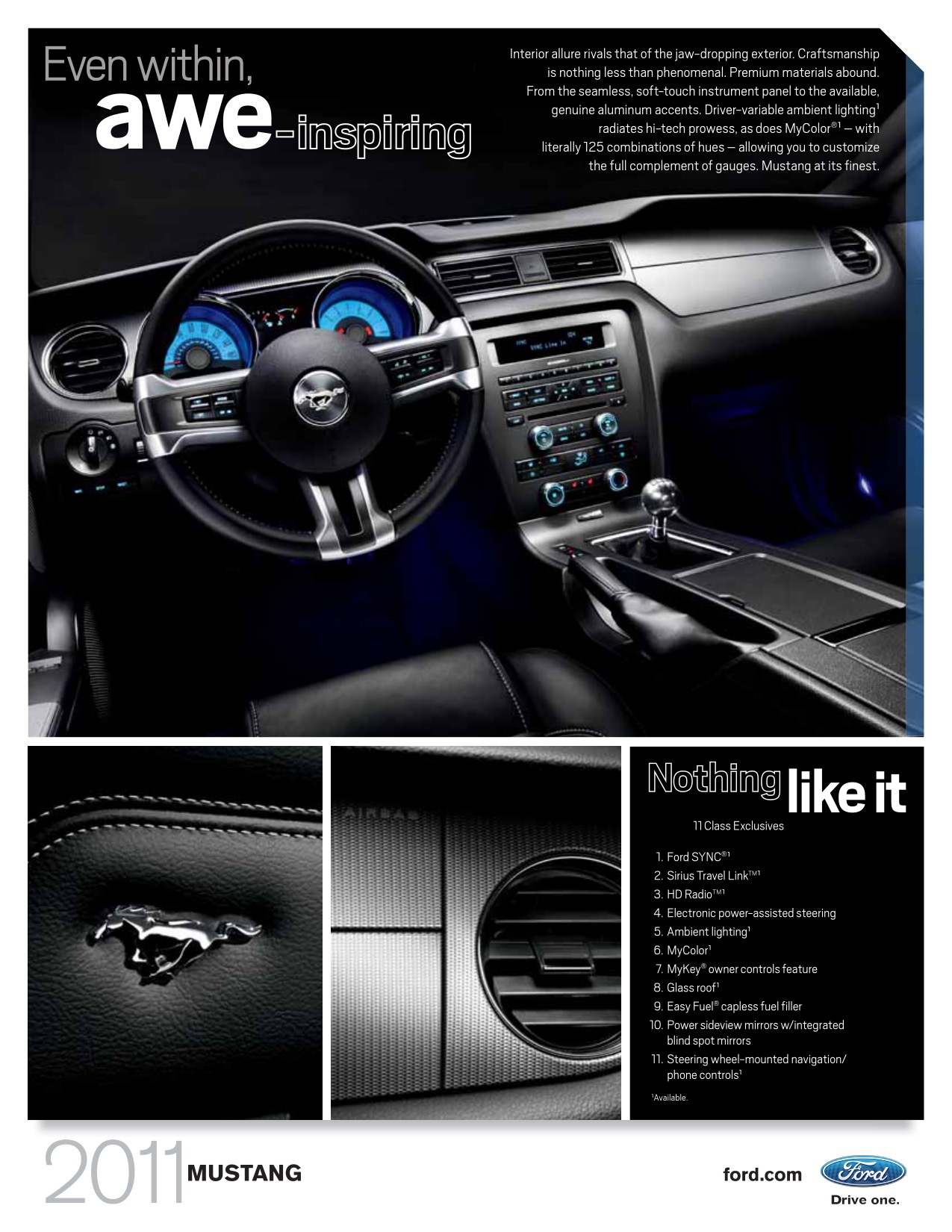 2011 Ford Mustang Brochure Page 13